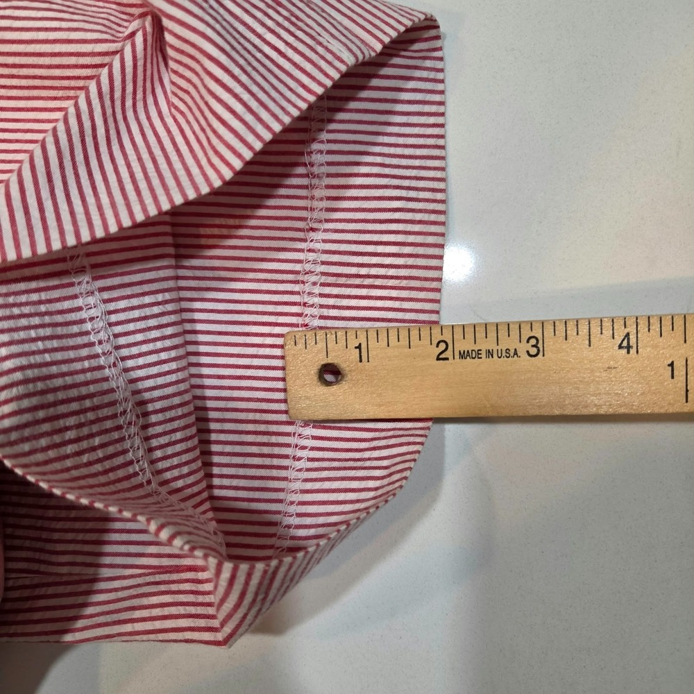 Bills Khakis Parker Seersucker Red Stripe Pants Mens 42 Made In USA Standard Fit - Picture 12 of 13